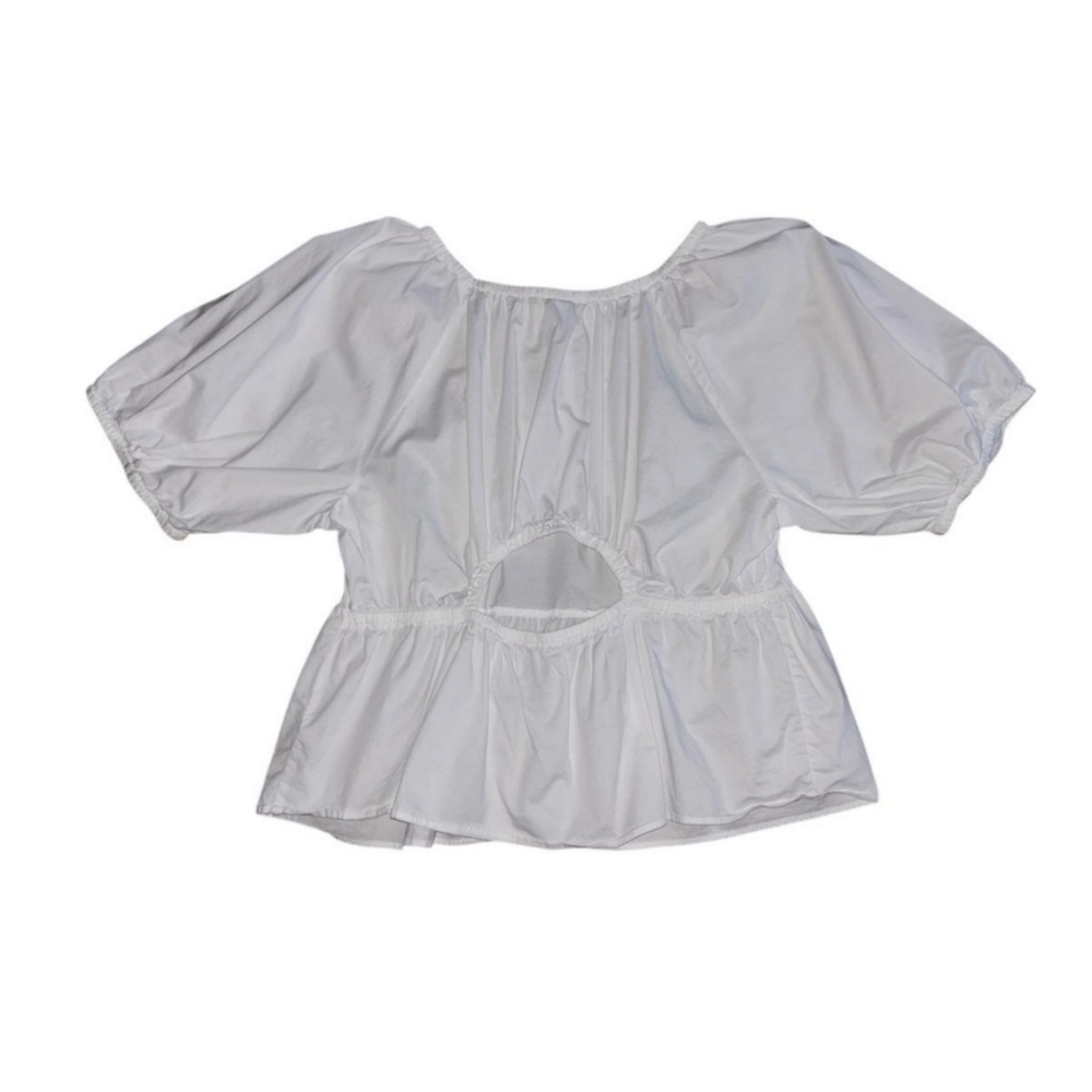 White Peplum Top Old Navy - Picture 3 of 8